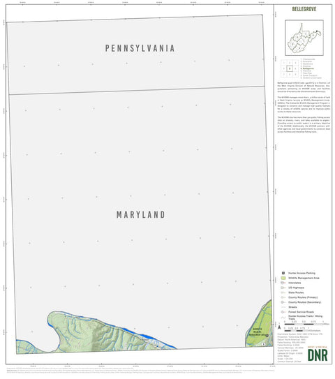 Bellegrove Quad Topo - WVDNR Preview 1
