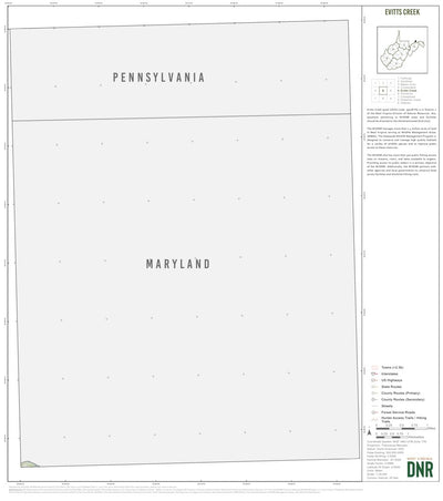 Evitts Creek Quad Topo - WVDNR Preview 1