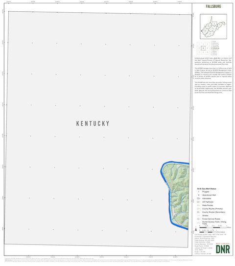 Fallsburg Quad Topo - WVDNR Preview 1