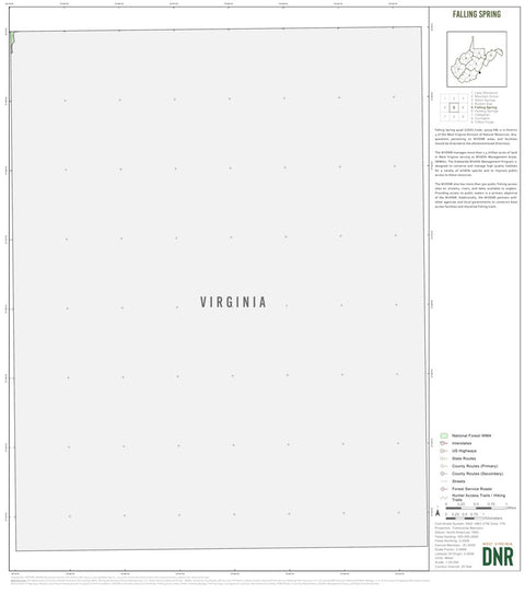 Falling Spring Quad Topo - WVDNR Preview 1