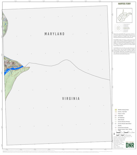 Harpers Ferry Quad Topo - WVDNR Preview 1