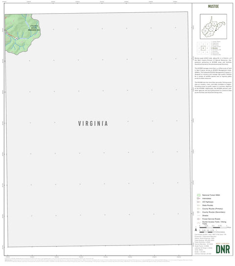 Mustoe Quad Topo - WVDNR Preview 1