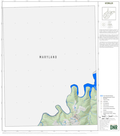 Kitzmiller Quad Topo - WVDNR Preview 1