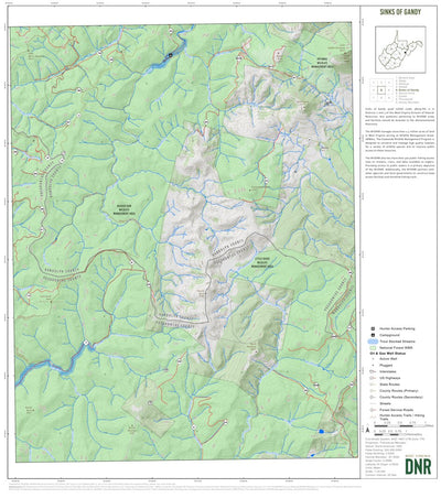 Sinks of Gandy Quad Topo - WVDNR Preview 1