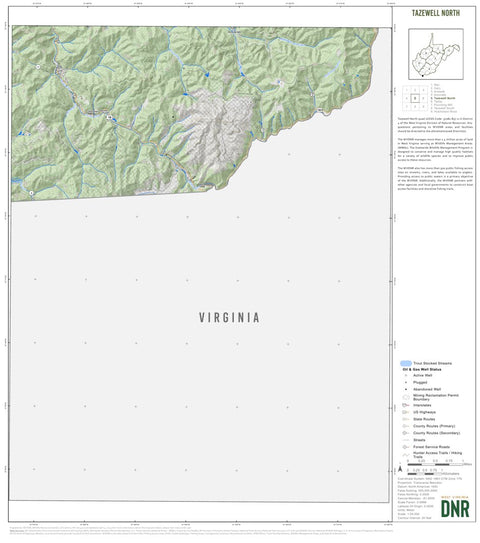 Tazewell North Quad Topo - WVDNR Preview 1