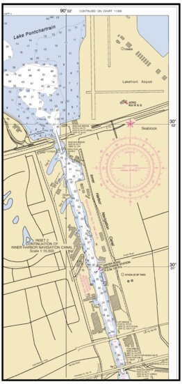 New Orleans Harbor Inset 2 Continuation Of Inner Harbor Preview 1