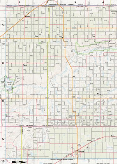 Oklahoma Atlas & Gazetteer Page 18 Preview 1