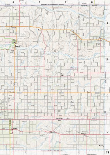 Oklahoma Atlas & Gazetteer Page 19 Preview 1