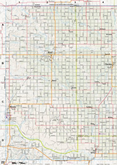 Oklahoma Atlas & Gazetteer Page 22 Preview 1