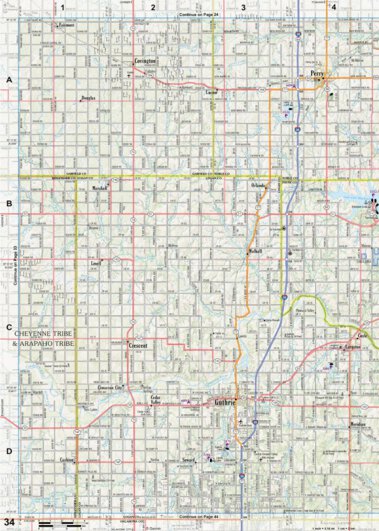 Oklahoma Atlas & Gazetteer Page 34 Preview 1