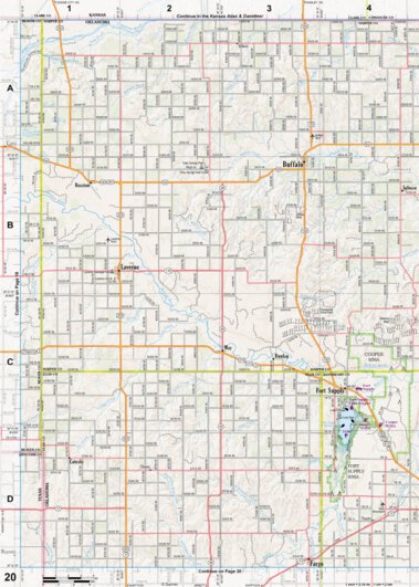 Oklahoma Atlas & Gazetteer Page 20 Preview 1