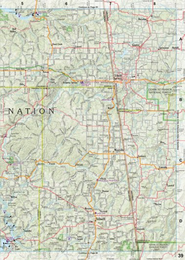 Oklahoma Atlas & Gazetteer Page 39 Preview 1