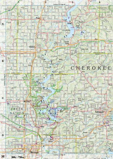 Oklahoma Atlas & Gazetteer Page 38 Preview 1