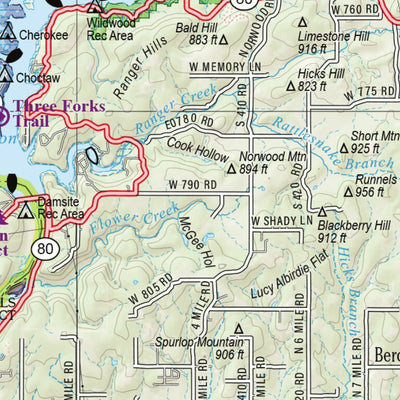 Oklahoma Atlas & Gazetteer Page 38 Preview 3
