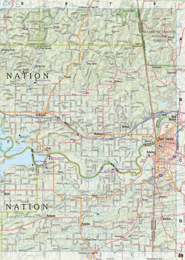 Oklahoma Atlas & Gazetteer Page 49 Preview 1