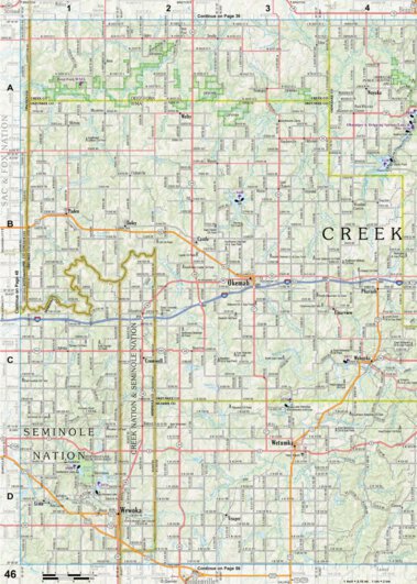 Oklahoma Atlas & Gazetteer Page 46 Preview 1