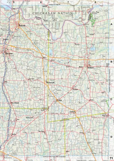 Oklahoma Atlas & Gazetteer Page 71 Preview 1