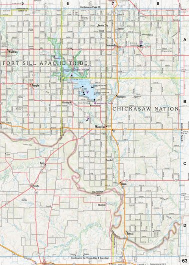 Oklahoma Atlas & Gazetteer Page 63 Preview 1