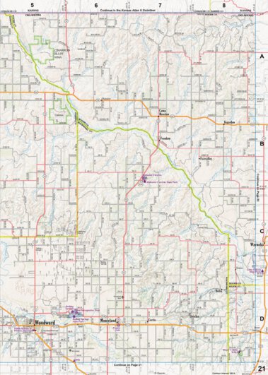Oklahoma Atlas & Gazetteer Page 21 Preview 1