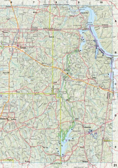 Mississippi Atlas & Gazetteer page 21 Preview 1
