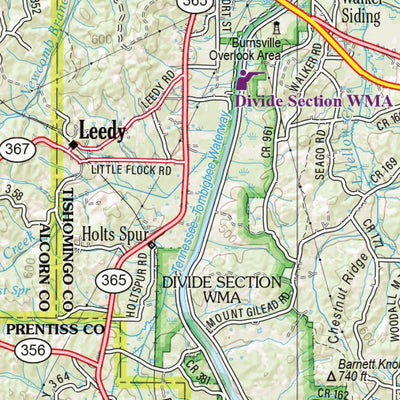 Mississippi Atlas & Gazetteer page 21 Preview 2