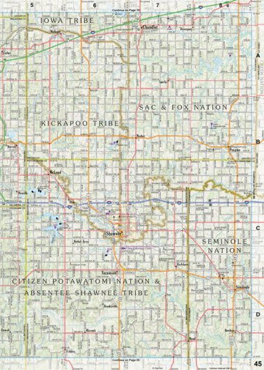 Oklahoma Atlas & Gazetteer Page 45 Preview 1