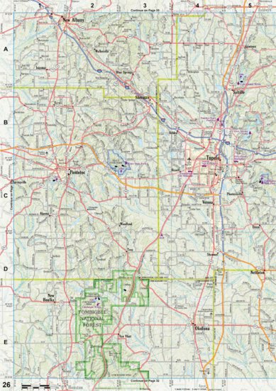 Mississippi Atlas & Gazetteer page 26 Preview 1
