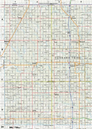 Oklahoma Atlas & Gazetteer Page 24 Preview 1