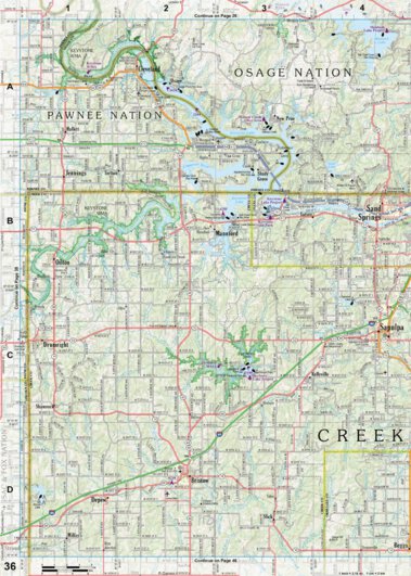 Oklahoma Atlas & Gazetteer Page 36 Preview 1