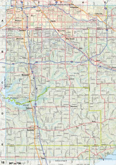 Mississippi Atlas & Gazetteer page 18 Preview 1