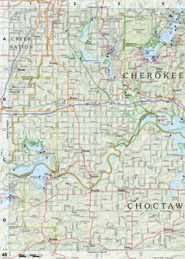Oklahoma Atlas & Gazetteer Page 48 Preview 1