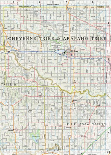 Oklahoma Atlas & Gazetteer Page 43 Preview 1