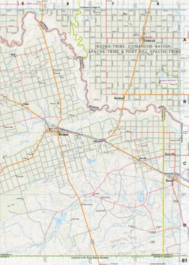 Oklahoma Atlas & Gazetteer Page 61 Preview 1