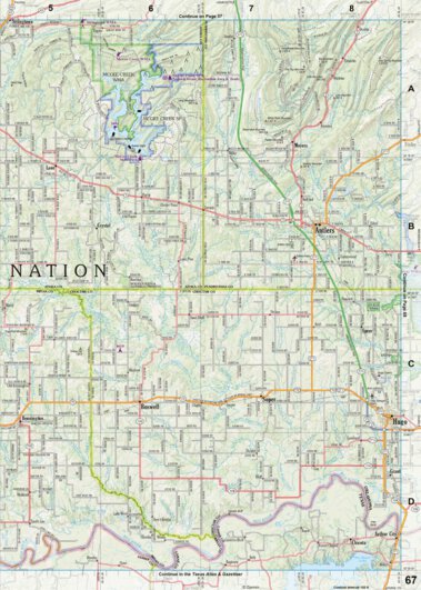 Oklahoma Atlas & Gazetteer Page 67 Preview 1