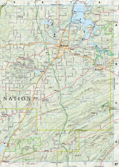 Oklahoma Atlas & Gazetteer Page 57 Preview 1