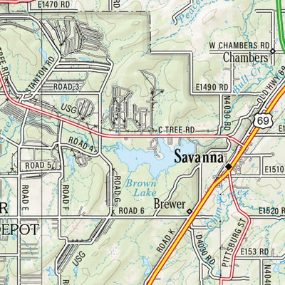 Oklahoma Atlas & Gazetteer Page 57 Preview 3