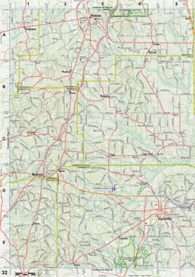 Mississippi Atlas & Gazetteer page 32 Preview 1