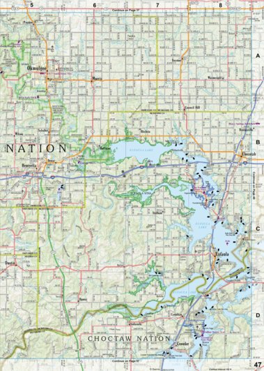 Oklahoma Atlas & Gazetteer Page 47 Preview 1