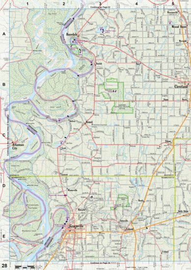 Mississippi Atlas & Gazetteer page 28 Preview 1