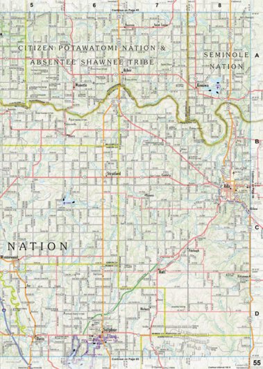 Oklahoma Atlas & Gazetteer Page 55 Preview 1