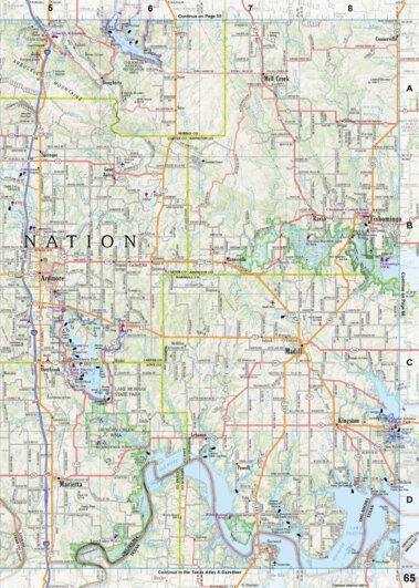 Oklahoma Atlas & Gazetteer Page 65 Preview 1