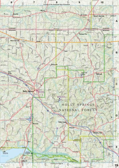 Mississippi Atlas & Gazetteer page 19 Preview 1