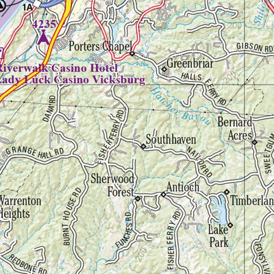 Mississippi Atlas & Gazetteer page 40 Preview 3