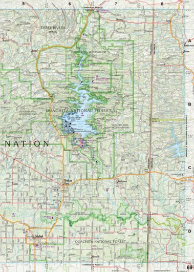 Oklahoma Atlas & Gazetteer Page 69 Preview 1