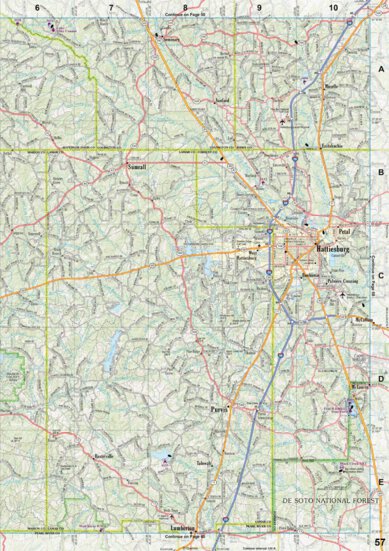 Mississippi Atlas & Gazetteer page 57 Preview 1