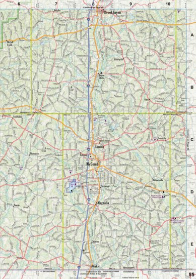 Mississippi Atlas & Gazetteer page 55 Preview 1