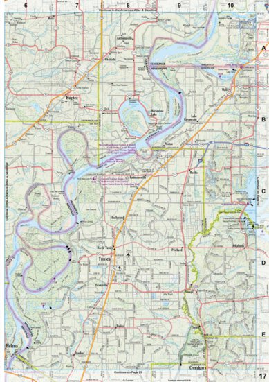 Mississippi Atlas & Gazetteer page 17 Preview 1