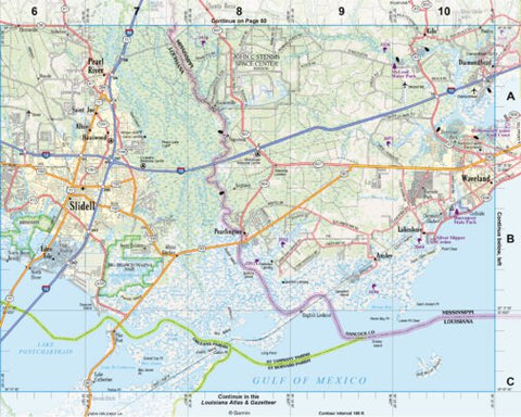 Mississippi Atlas & Gazetteer page 63 Preview 1