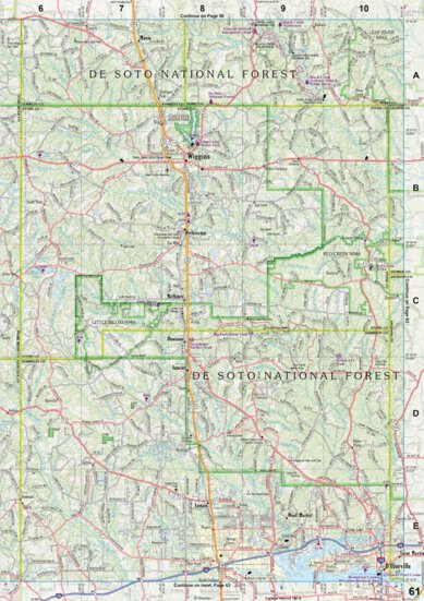 Mississippi Atlas & Gazetteer page 61 Preview 1