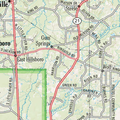 Mississippi Atlas & Gazetteer page 43 Preview 2